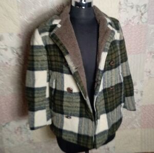 Vtg Pioneer Wear Western Blazer Jacket Albuquerque NM USA Olive Sage Tobacco 🌵